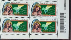 C 2049 Centenario da Presenca Marista no Brasil Religiao Mapa Educacao 1997 Quadra Codigo de Barras
