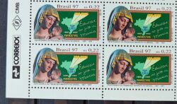 C 2049 Centenario da Presenca Marista no Brasil Religiao Mapa Educacao 1997 Quadra Vinheta Correios