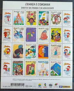 C 2051 Selo Crianca e Cidadania Direito Justica Ayrton Senna Senninha 1997 Folha Mint