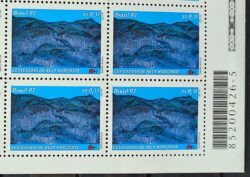 C 2068 Selo Centenario de Belo Horizonte Serra do Curral 1997 Quadra Codigo de Barras