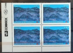 C 2068 Selo Centenario de Belo Horizonte Serra do Curral 1997 Quadra Vinheta Correios