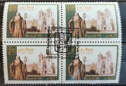 C 2142 Selo Mosteiro de Sao Bento Igreja Religiao 1998 Quadra CBC SP