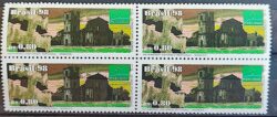 C 2158 Selo Patrimonio Historico Mercosul Missoes Igreja 1998 Quadra