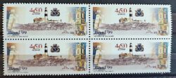 C 2192 Selo 450 Anos de Salvador Farol Forte Militar Igreja Bahia Brasao 1999 Quadra