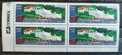 C 2194 Selo Fortaleza de Santo Amaro da Barra Grande Militar 1999 Quadra Vinheta Correios