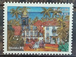 C 2199 Selo Patrimonio da Humanidade Igreja Olinda 1999