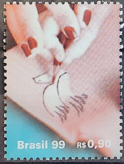 C 2207 Selo Educacao para a Paz Militar UPAEP Mao Serie America 1999