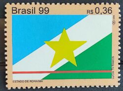 C 2227 Selo Bandeira de Roraima Estrela 1999