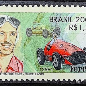 C 2345 Selo Automobilismo Chico Landi Formula 1 Carro Ferrari 2000 1