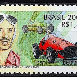 C 2345 Selo Automobilismo Chico Landi Formula 1 Carro Ferrari 2000 2