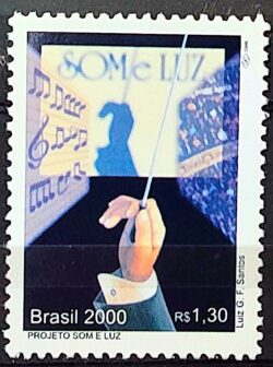 C 2353 Selo Projeto Som e Luz Musica 2000