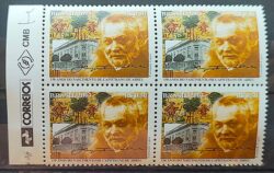 C 2551 Selo 150 Anos Capistrano de Abreu 2003 Quadra Vinheta Correios