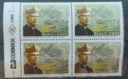 C 2561 Selo Centenario Dom Vicente Scherer Religiao 2004 Quadra Vinheta Correios