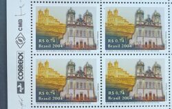 C 2578 Selo Basilica Nosso Senhor Bom Jesus do Bonfim Igreja Religiao 2004 Quadra Vinheta Correios