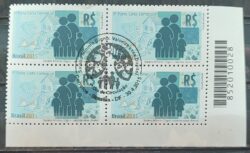 C 3463 Selo Salario Minimo 2015 Quadra CBC Brasilia Codigo de Barras