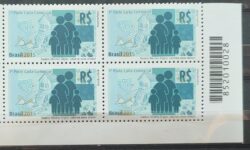 C 3463 Selo Salario Minimo 2015 Quadra Codigo de Barras