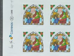 C 3491 Selo Natal Abraco Religiao 2015 Quadra Vinheta Correios