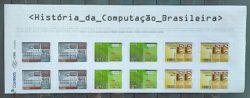 C 3759 Selo Historia da Computacao Brasileira 2018 Quadra Serie Completa Vinheta
