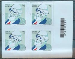C 3796 Selo Ronald Golias Humorista Brasileiro 2018 Quadra Codigo de Barras