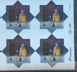 C 3799 Selo Natal 2018 Noite Feliz Igreja Religiao 2018 Quadra Vinheta Correios