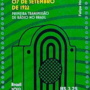 C 4066 Selo Centenario do Radio no Brasil Comunicacao 2022 Transmissao
