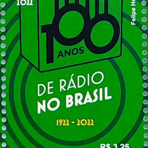 C 4068 Selo Centenario do Radio no Brasil Comunicacao 2022