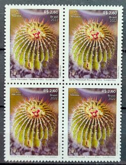 C 4070 Selo Flora e Fauna Suculentas Mercosul 2022 Quadra