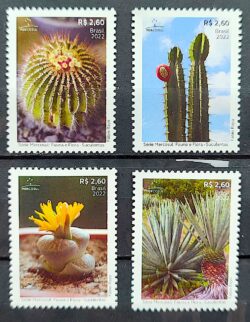 C 4070 Selo Flora e Fauna Suculentas Mercosul 2022 Serie Completa Separados