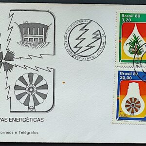 Envelope FDC 192 1980 Alternativas Energicas Energia CBC e CPD Brasilia