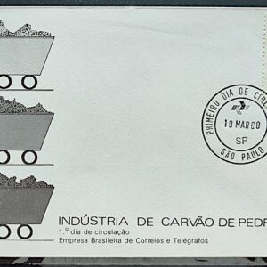 Envelope FDC 193 1980 Industria do Carvao de Pedra Energia CPD SP 01