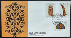 Envelope FDC 195 1980 Arte Indigena Indio CPD SP 02