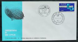 Envelope FDC 199 1980 Balao Graff Zeppelin Aviacao CBC e CPD RJ