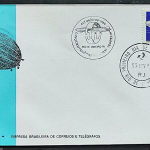 Envelope FDC 199 1980 Balao Graff Zeppelin Aviacao CBC e CPD RJ