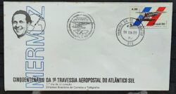 Envelope FDC 200 1980 Travessia Aeropostal Aviao CBC e CPD RJ 01