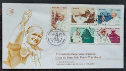 Envelope FDC 201 1980 Papa Joao Paulo Religiao CBC e CPD Brasilia 04