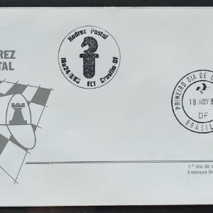 Envelope FDC 213 1980 Xadrez Postal CBC e CPD Brasilia 01