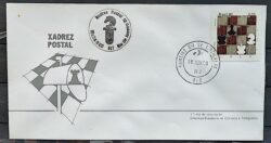 Envelope FDC 213 1980 Xadrez Postal CBC e CPD RJ 03