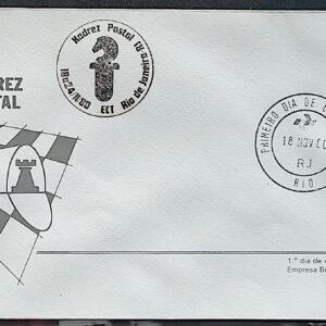 Envelope FDC 213 1980 Xadrez Postal CBC e CPD RJ 03