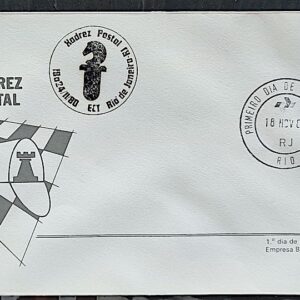 Envelope FDC 213 1980 Xadrez Postal CBC e CPD RJ 04