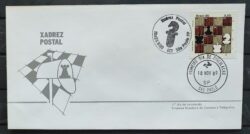 Envelope FDC 213 1980 Xadrez Postal CBC e CPD SP 01