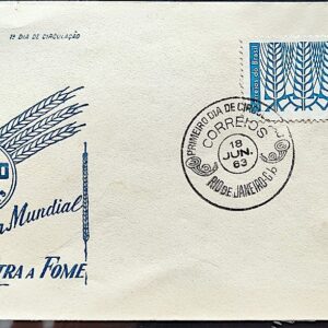 Envelope PVT 000 1963 FAO Campanha contra a Fome Saude CBC RJ