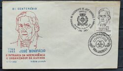 Envelope PVT 000 1963 Jose Bonifacio Marinha Mililtar CBC RJ