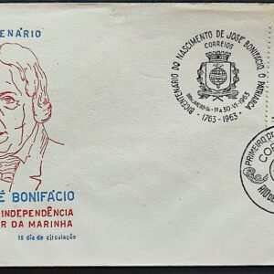 Envelope PVT 000 1963 Jose Bonifacio Marinha Mililtar CBC RJ