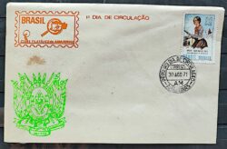 Envelope PVT 000 1971 Anita Garibaldi Militar Cavalo Italia Amazonas CPD AM