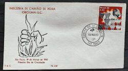 Envelope PVT 002 FIL 1980 Industria de Carvao de Pedra Economia CPD SP