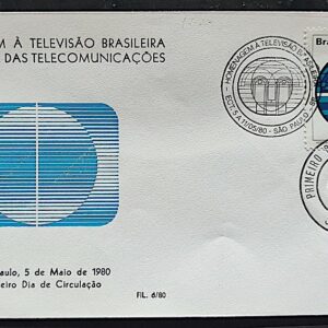 Envelope PVT 006 FIL 1980 Televisao Comunicacao CBC e CPD SP
