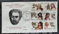 Envelope PVT 029 FIL 1980 Obras de Aleijadinho Arte Escultura CBC e CPD MG