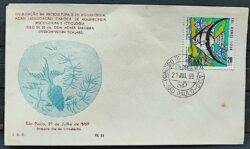 Envelope PVT 033 FIL 1969 Piscicultura Aquariofilia Peixe CPD SP