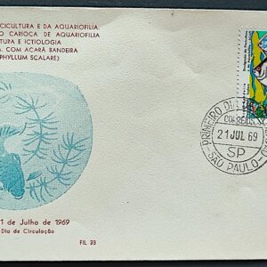 Envelope PVT 033 FIL 1969 Piscicultura Aquariofilia Peixe CPD SP