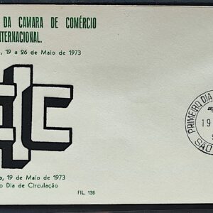 Envelope PVT 138 FIL 1973 Congresso da Camara de Comercio Internacional Economia CPD SP